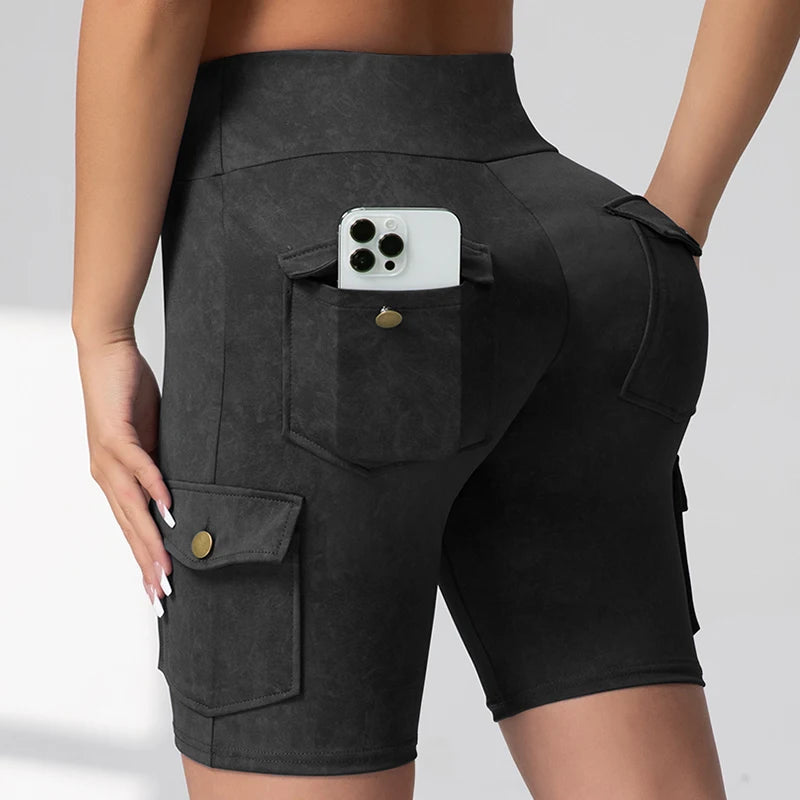 Washed Print Pocket Butt Lift Leggings