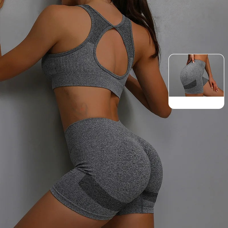 Yoga Sports Vest and Shorts Set