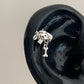 Pink Heart Wings Piercing Earring