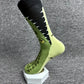 Asymmetrical Crocodile Cotton Socks