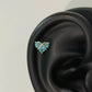 Pink Heart Wings Piercing Earring