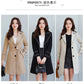 2025 New Suit Collar Trench Coat Spring And Autumn Fashionable Mid Length Jacket Female Double Layered Outwear White Windbreaker