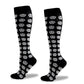 Skull Print Compression Socks
