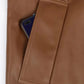 Fitted PU Leather Short Jacket