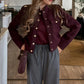 Women's Soft Tweed Bomber Jacket, Loose Wool Coat