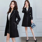 2025 New Suit Collar Trench Coat Spring And Autumn Fashionable Mid Length Jacket Female Double Layered Outwear White Windbreaker