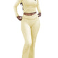 Long Sleeve Wide Leg Yoga Set