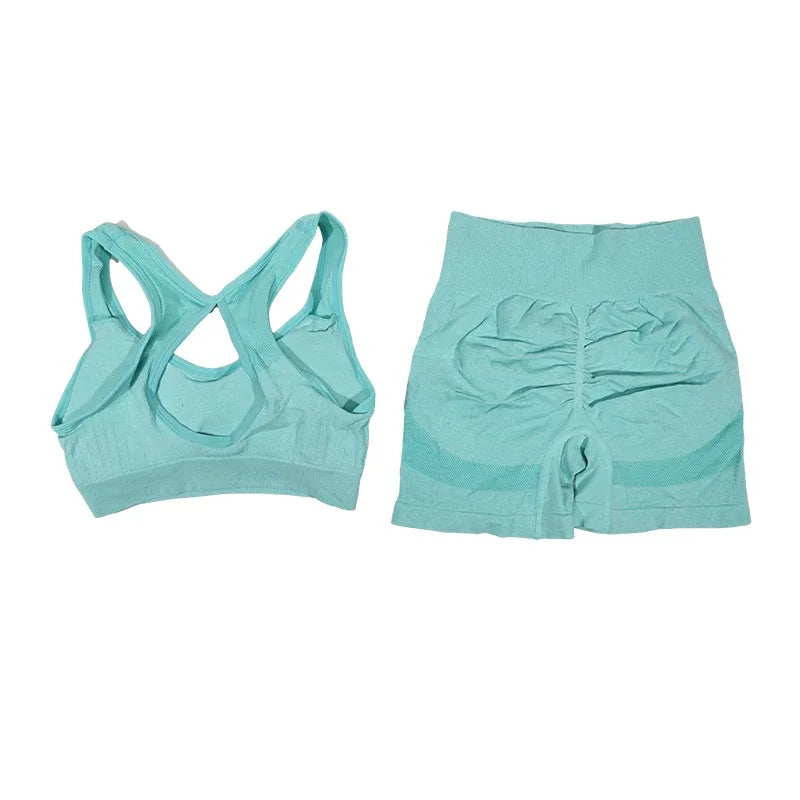 Yoga Sports Vest and Shorts Set