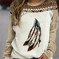 Retro Dreamcatcher Print Long Sleeve Tee