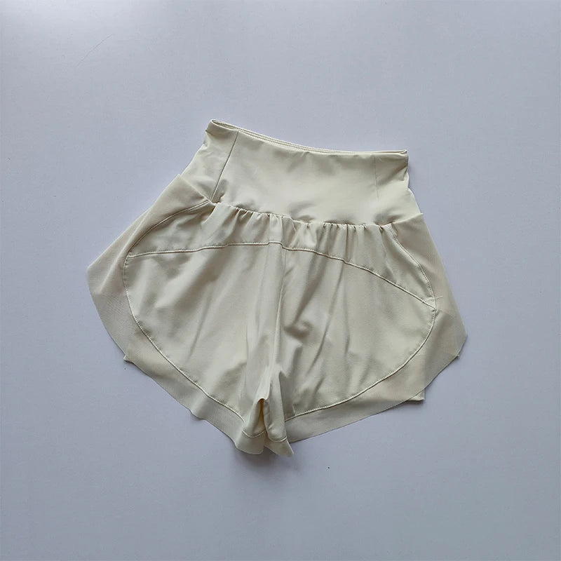High Waist Mesh 2-in-1 Yoga Shorts
