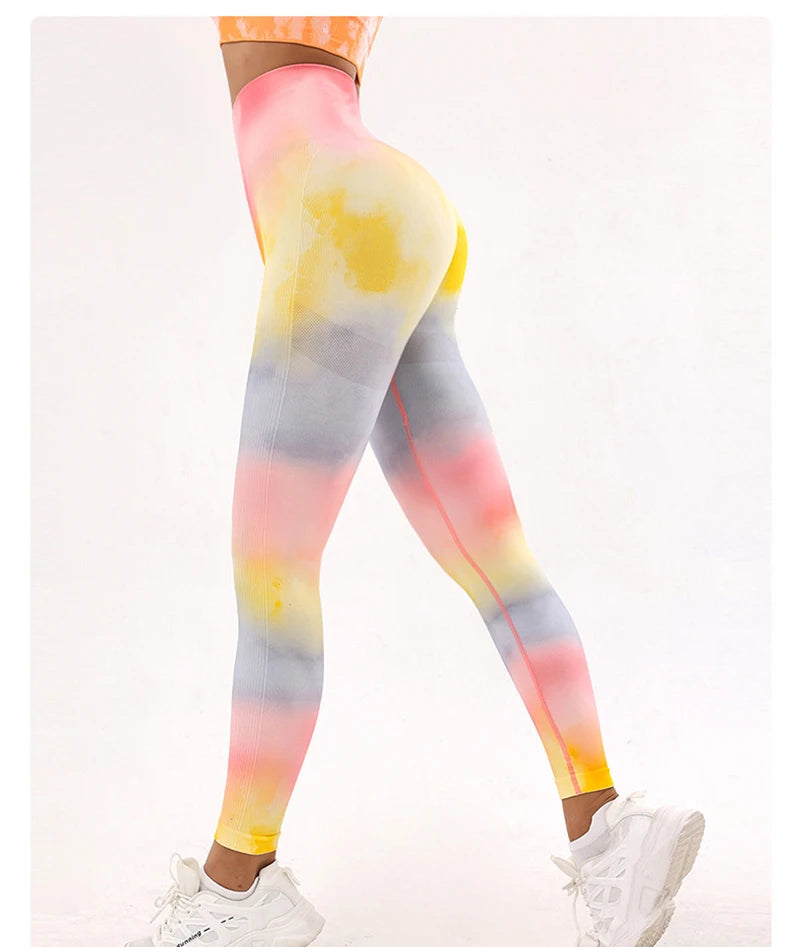 3D Tie-Dye High Waist Leggings