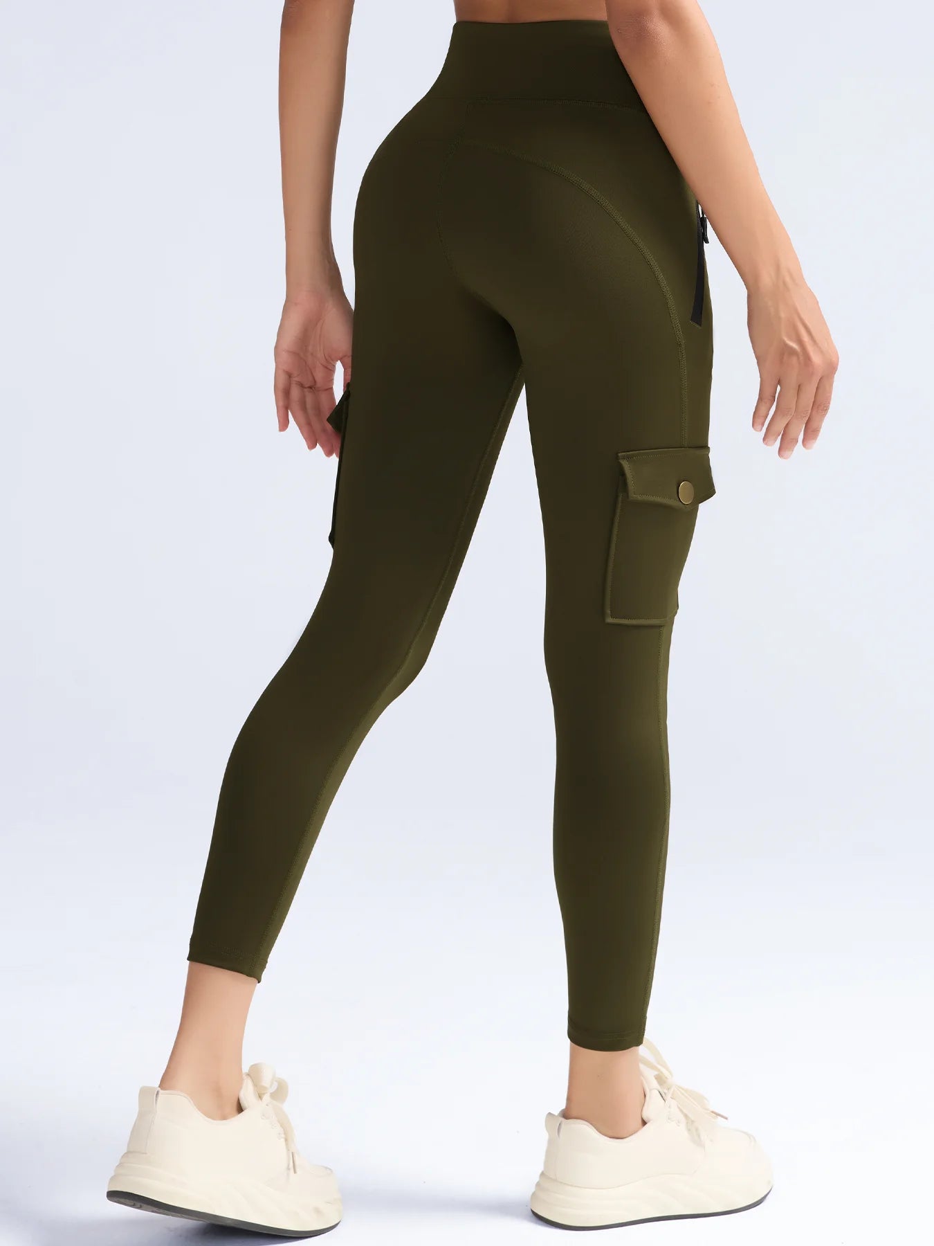 Washed Print Pocket Butt Lift Leggings