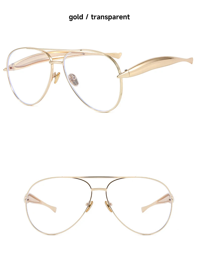 Retro Oversized Pilot Sunglasses