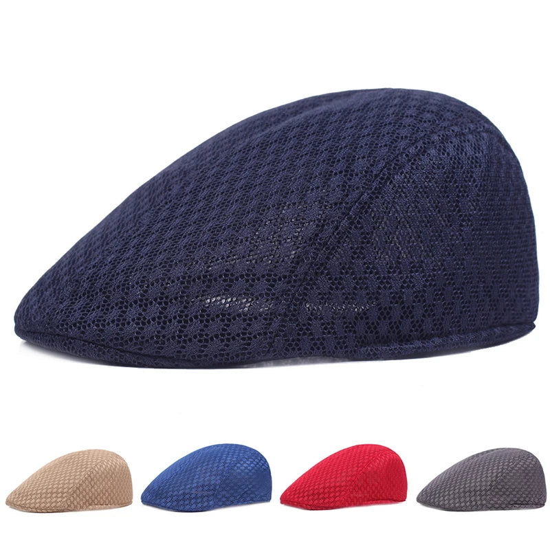 Breathable Mesh Newsboy Cap