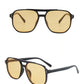 Vintage Men Women Big Sunglasses Men Square Shades Brand Designer Unisex Sun Glasses Black Lense Male Female Sunglasses UV400