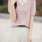 100% Cotton V-Neck Knit Tee
