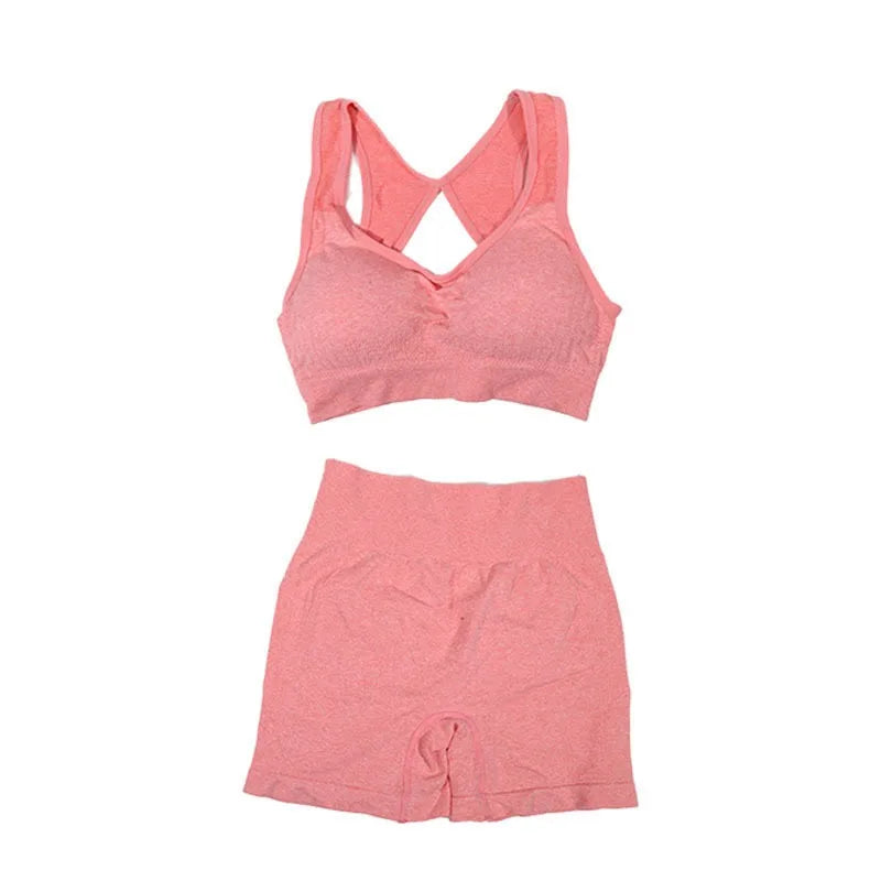 Yoga Sports Vest and Shorts Set