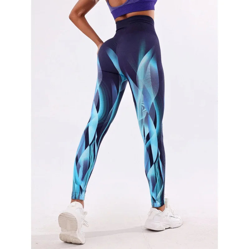 3D Tie-Dye High Waist Leggings