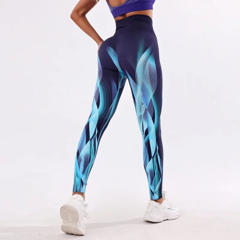 3D Tie-Dye High Waist Leggings