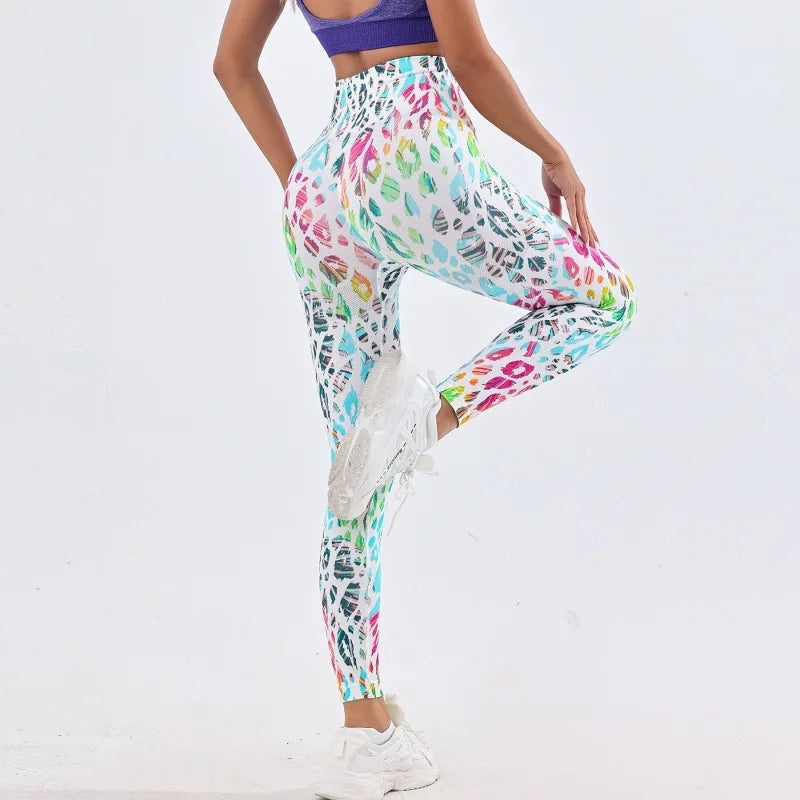 3D Tie-Dye High Waist Leggings