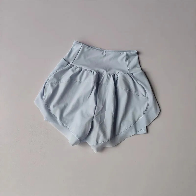 High Waist Mesh 2-in-1 Yoga Shorts