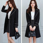 2025 New Suit Collar Trench Coat Spring And Autumn Fashionable Mid Length Jacket Female Double Layered Outwear White Windbreaker