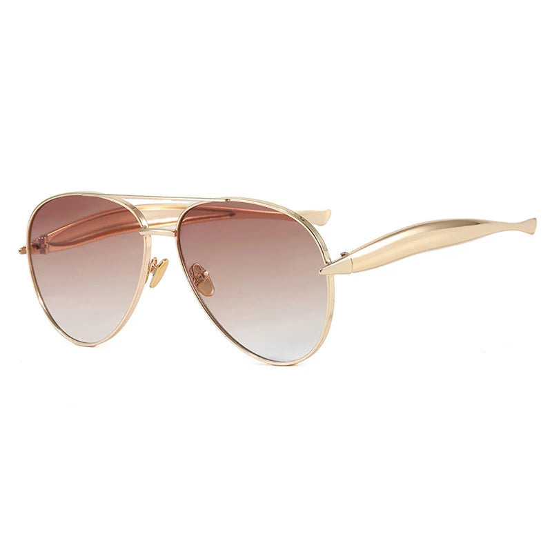 Retro Oversized Pilot Sunglasses