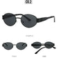 Luxury Metal Oval Sunglasses