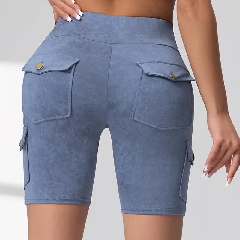 Washed Print Pocket Butt Lift Leggings