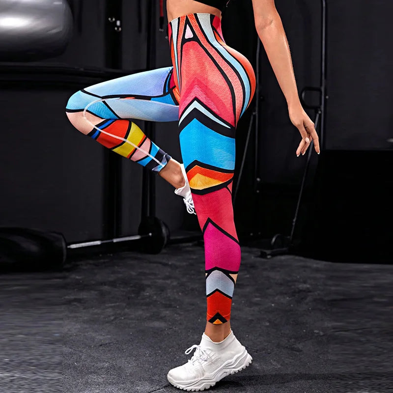 3D Tie-Dye High Waist Leggings