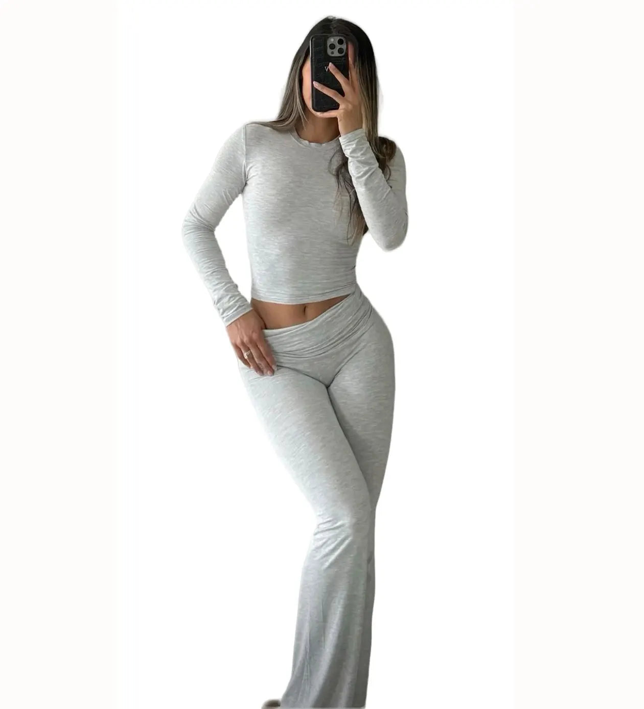 Long Sleeve Wide Leg Yoga Set