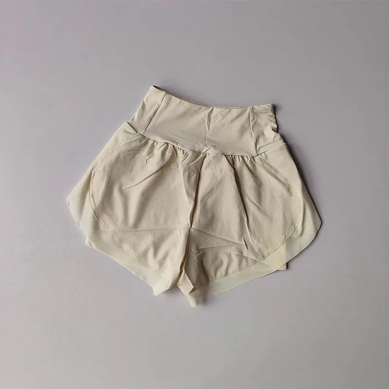 High Waist Mesh 2-in-1 Yoga Shorts