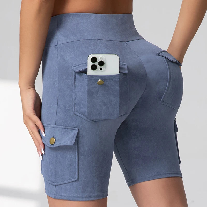 Washed Print Pocket Butt Lift Leggings