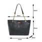 Luxury Printed Large Capacity Shoulder Handbag with Pendant