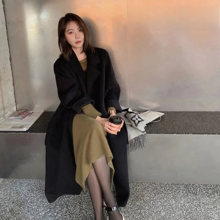 Plus Size Women's Woolen Coat, Autumn/Winter