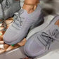 Breathable Lace-Up Sock Sneakers