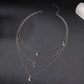 Star Moon Layered Alloy Necklace