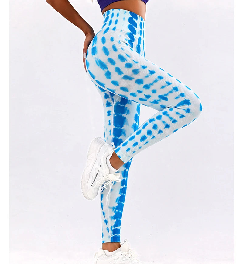 3D Tie-Dye High Waist Leggings
