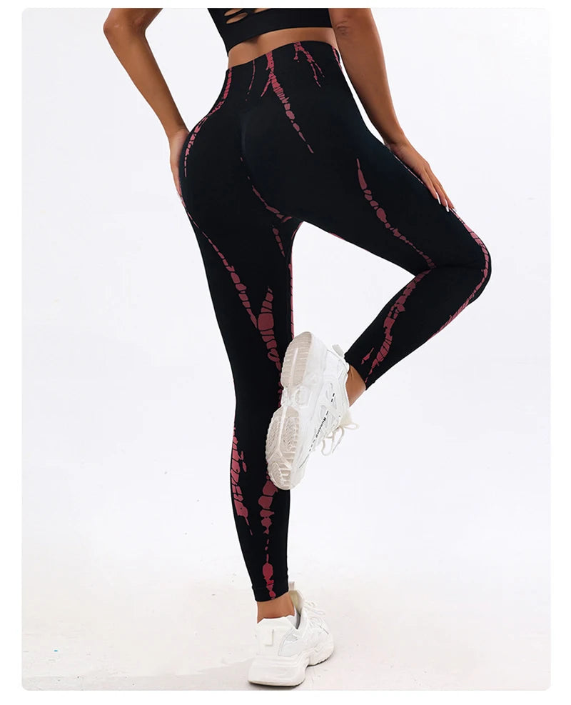 3D Tie-Dye High Waist Leggings