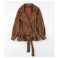Fitted PU Leather Short Jacket
