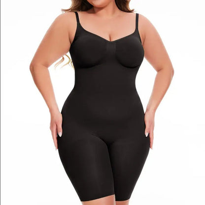 Seamless Postpartum Abdomen Shapewear Mid-Thigh Slimming Body Shaper