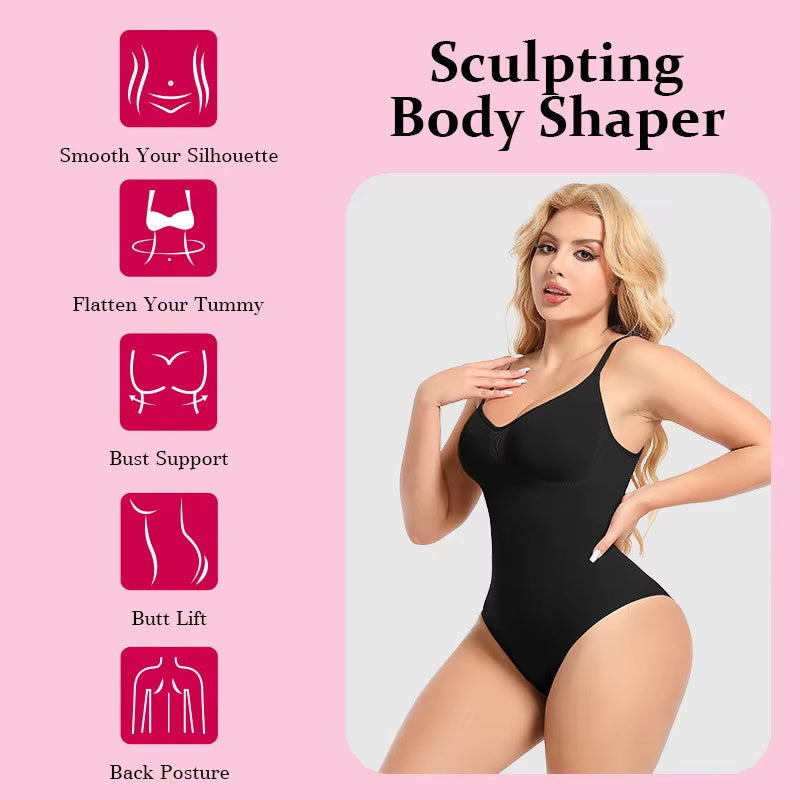 Plus-Size Seamless Boyshorts Shapewear – Slimming Faja Body Sculptor for Women