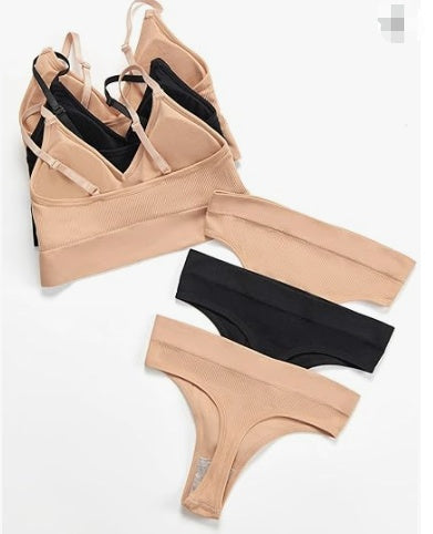 Plus-Size Thin Push-Up Sports Bra Set Without Steel Ring for Small Chest